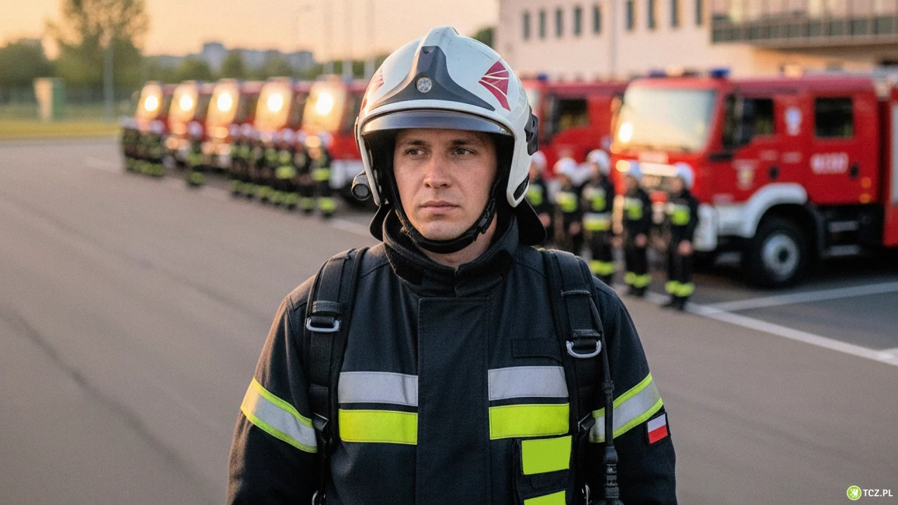 Wypadek w Bałdowie. Strażacy pomogli kobiecie