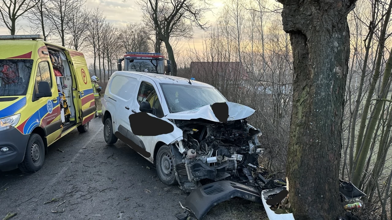 Wypadek w Maleninie - służby dziękują świadkom