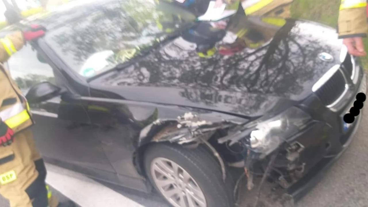 Wypadek w Piasecznie, wcześniej kolizja w Subkowach