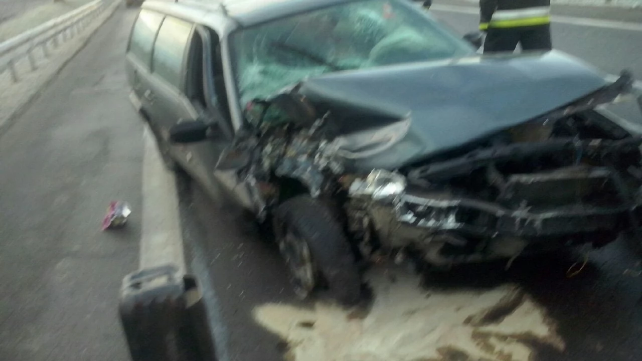 Wypadek w Subkowach. Ranny kierowca