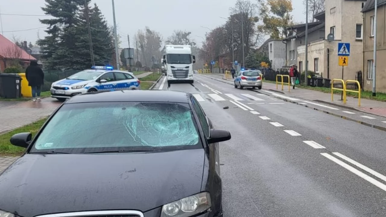 Zablokowana droga krajowa nr 91 po potrąceniu pieszego