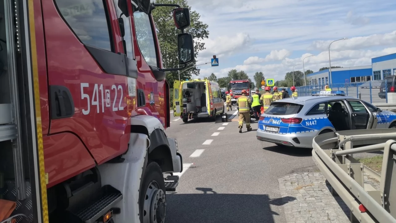Zajączkowo. Zderzenie motocykla z ciężarówką