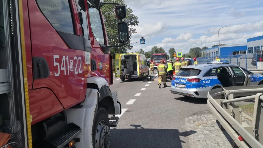 Zajączkowo. Zderzenie motocykla z ciężarówką