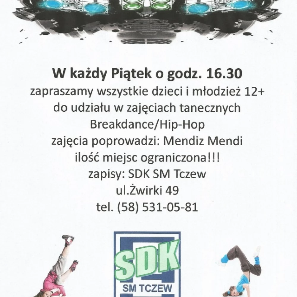 Zajęcia taneczne dla młodzieży-breakdance / hip hop