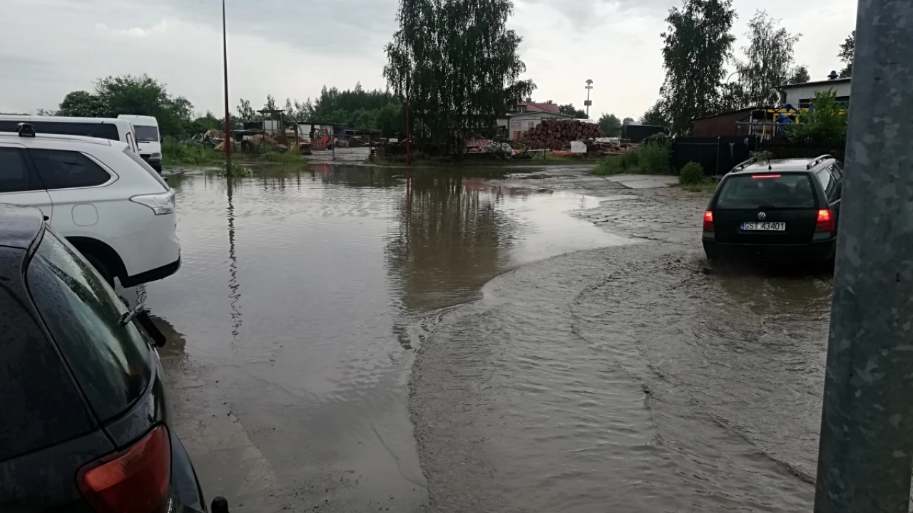 Zalanie - ul. Przemysłowa