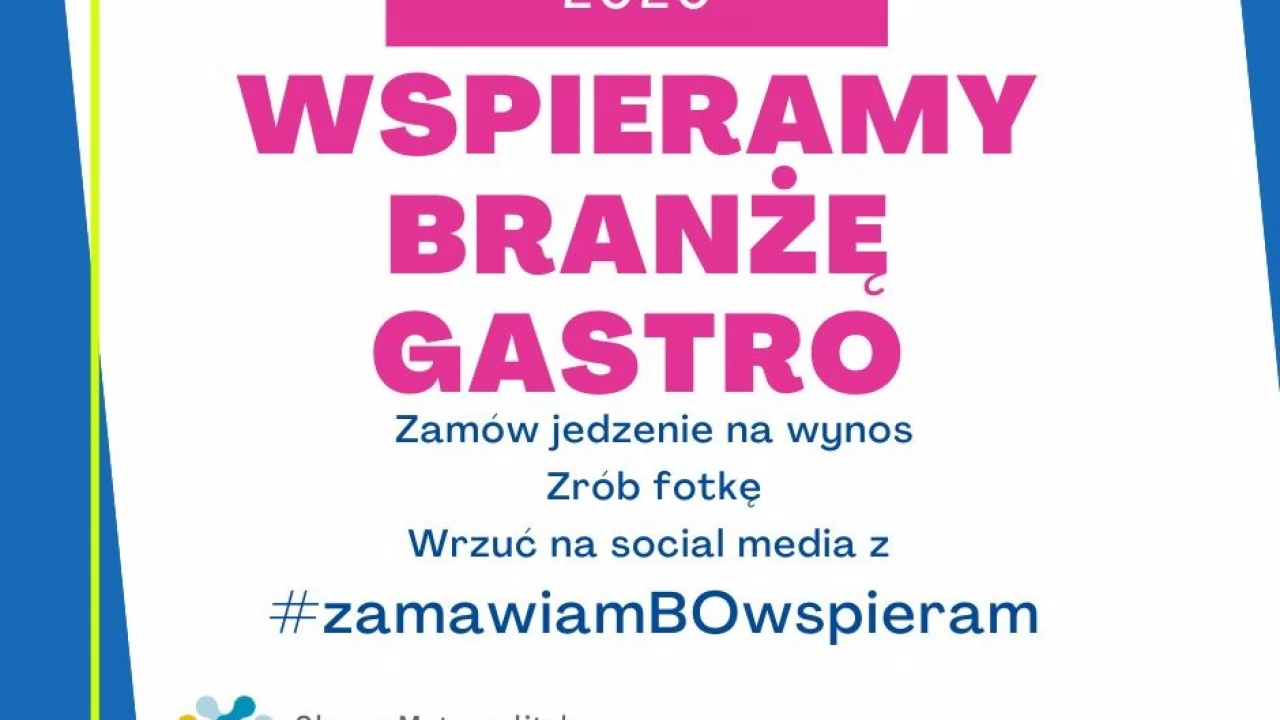 #zamawiamBOwspieram. Metropolia zachęca do wspierania gastronomii