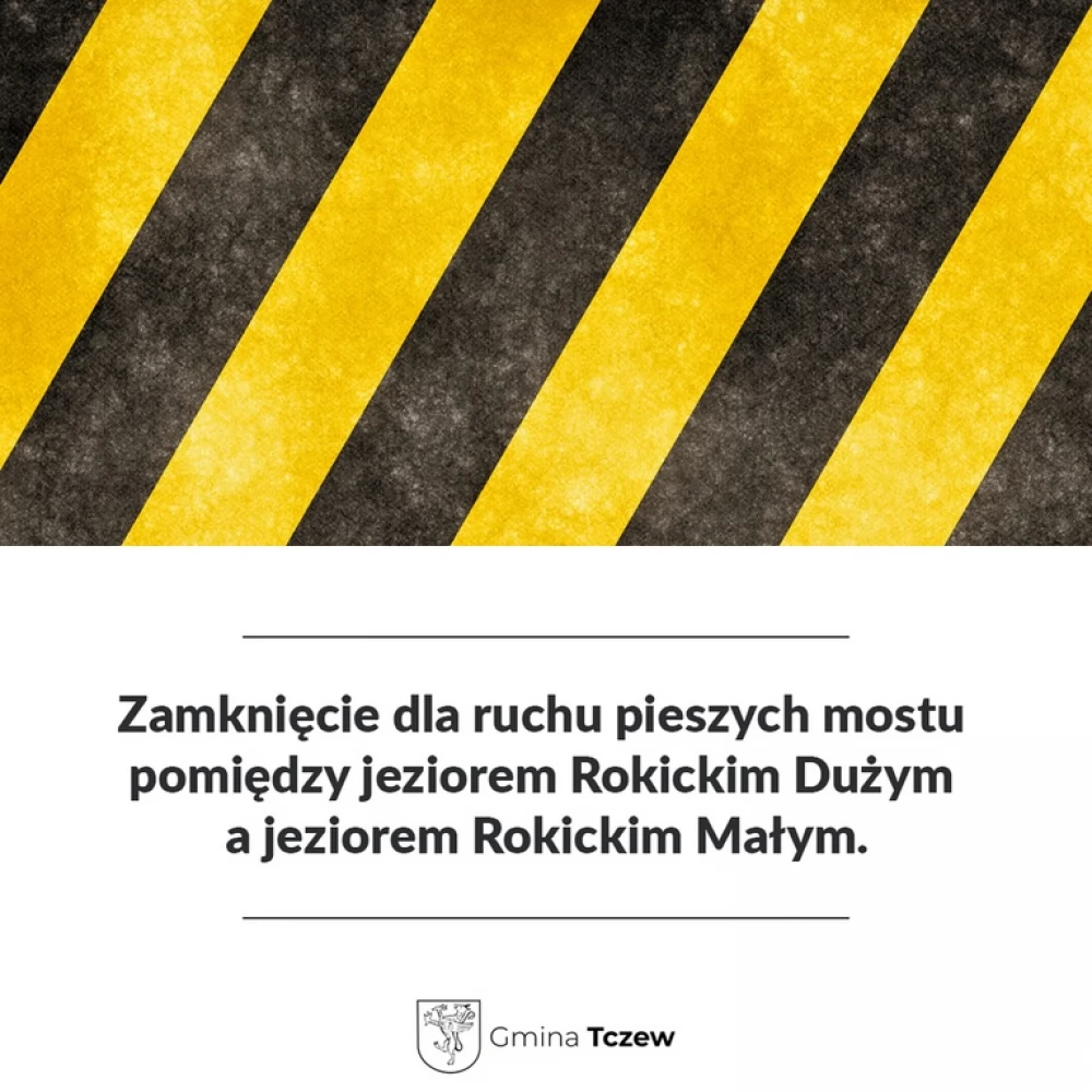 Zamknięcie dla ruchu pieszych mostu między Śliwinami a Lubiszewem