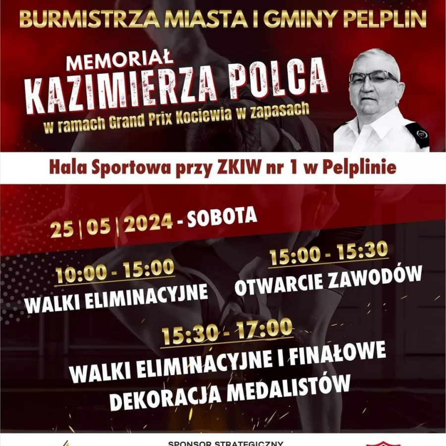 Zapasy w Pelplinie - już w najbliższą sobotę Memoriał Kazimierza Polca!
