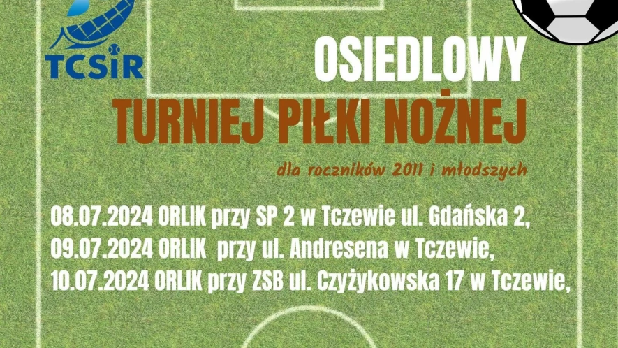 Zapraszamy do udziału w Mistrzostwach Osiedli w Piłce Nożnej