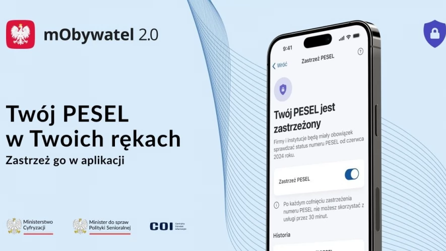 Zastrzeż PESEL i chroń swoje dane w mObywatelu 2.0