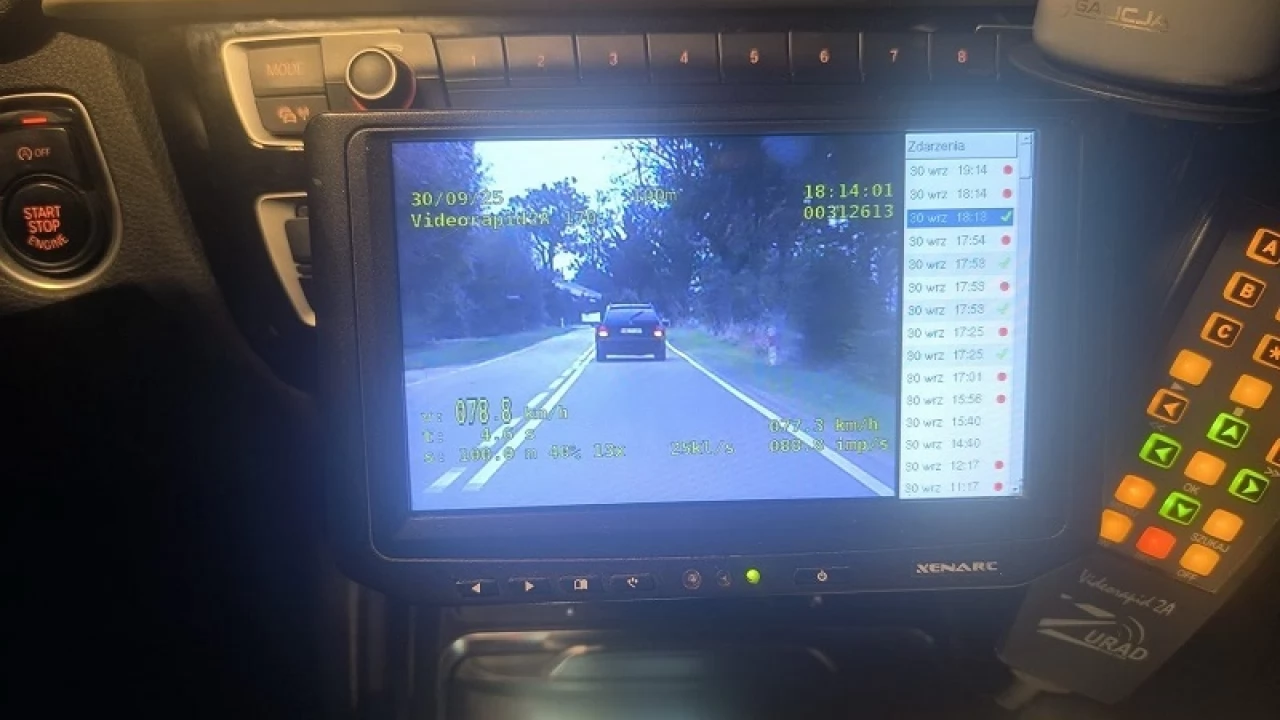 Zatrzymany kierowca mercedesa miał dwa sądowe zakazy prowadzenia