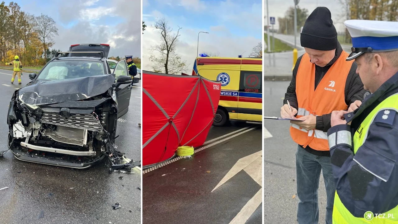 Zginął 55-letni pasażer busa. Zespół służb sprawdza miejsce wypadku