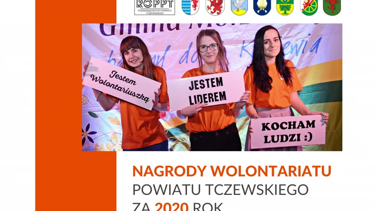 Zgłoszenia kandydatów do Nagród Wolontariatu Powiatu Tczewskiego za 2020 rok