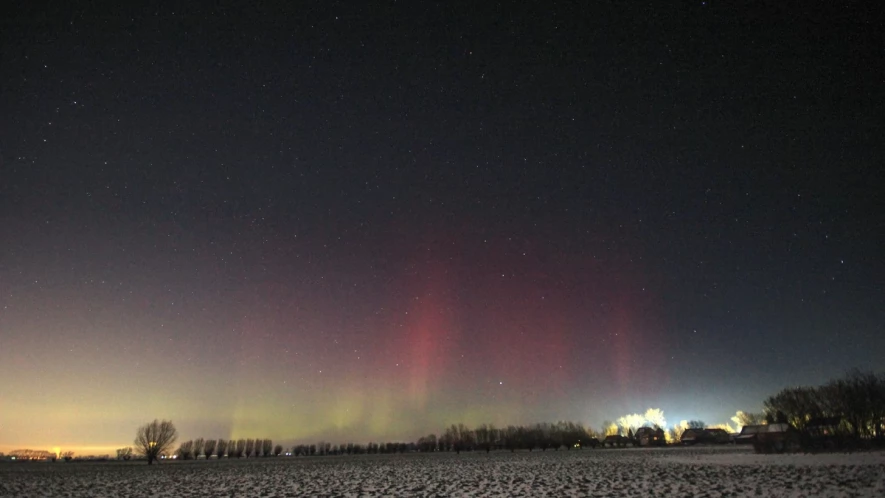 Zorza polarna nad Polską
