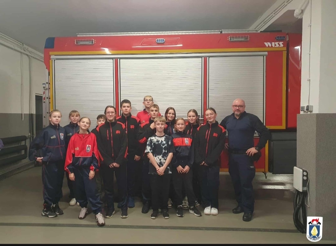 Spotkanie z Młodzieżową Drużyną Pożarniczą w Pelplinie - Aktualności