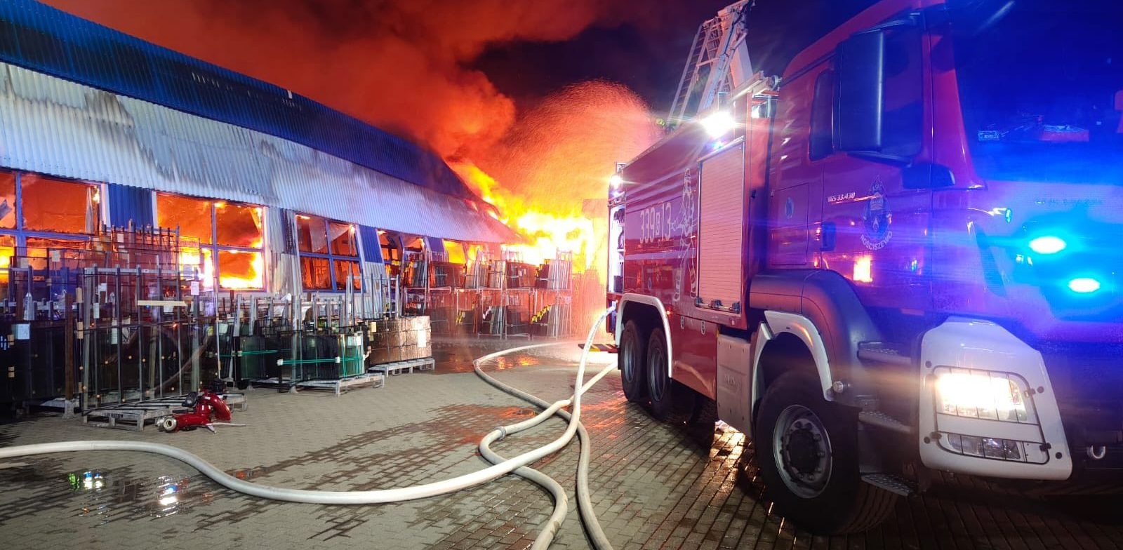 Pożar pod Pruszczem - zamknięta dk 91 - Aktualności