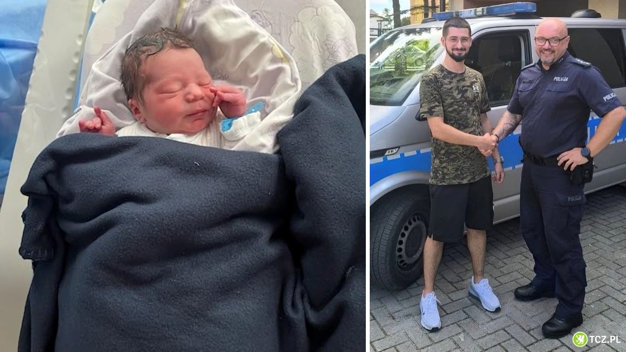 Poród na ulicy w Pelplinie! Policjant odebrał dziecko zamiast lekarza - Aktualności