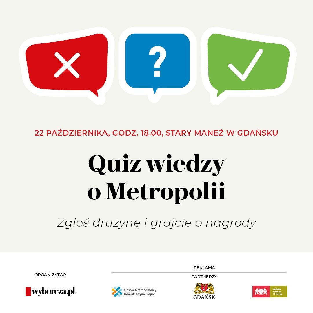 Quiz Wiedzy o Metropolii już 22 października w Starym Maneżu - Aktualności