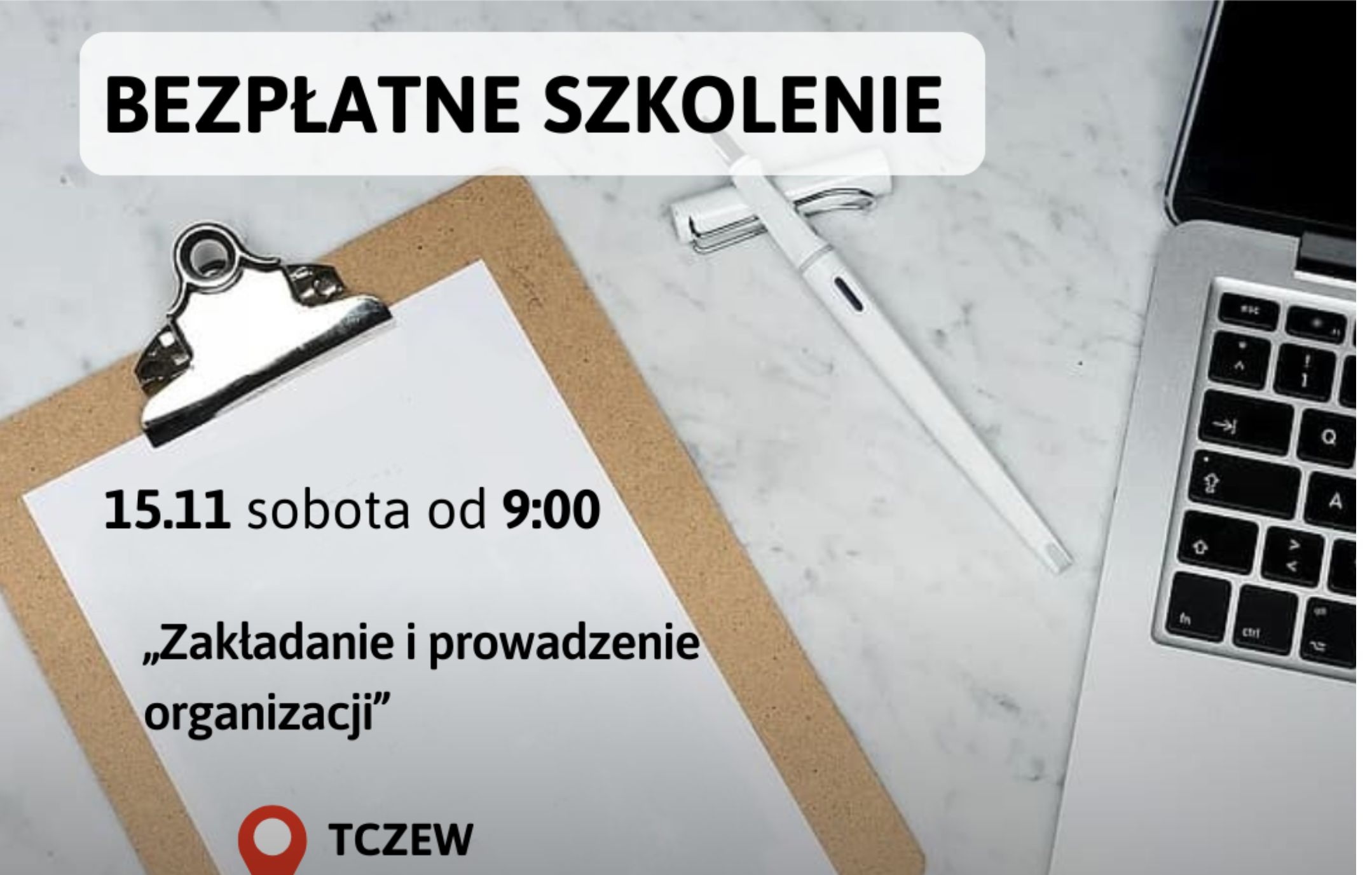 Szkolenie dla zainteresowanych prowadzeniem organizacji - Aktualności