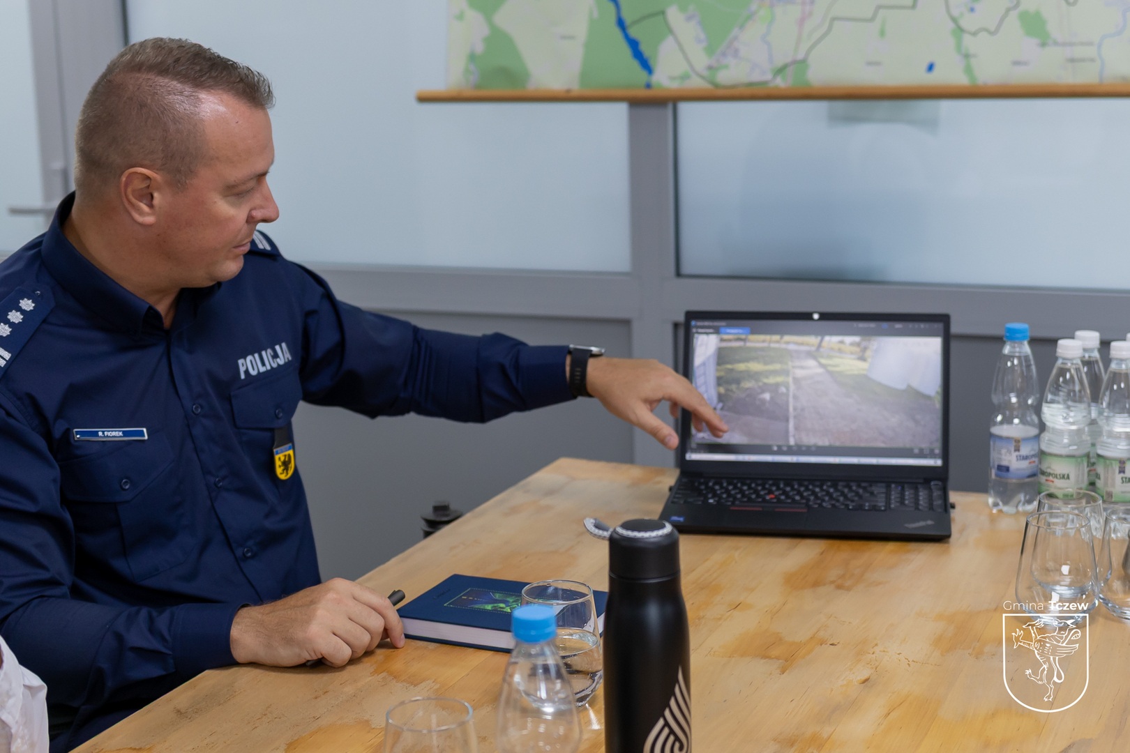 Bezpieczeństwo infrastruktury krytycznej- wspólne działania Policji i GTKOM na terenie Gminy Tczew - Aktualności