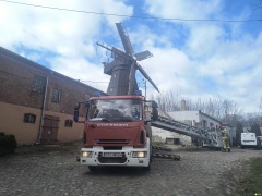 Tczew - Wiatr uszkodził skrzydło wiatraka