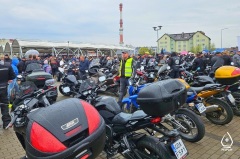 Tczew - MOTO PLACHANDRY 2026 w Pelplinie - policjanci czuwali nad bezpieczeństwem uczestników zlotu