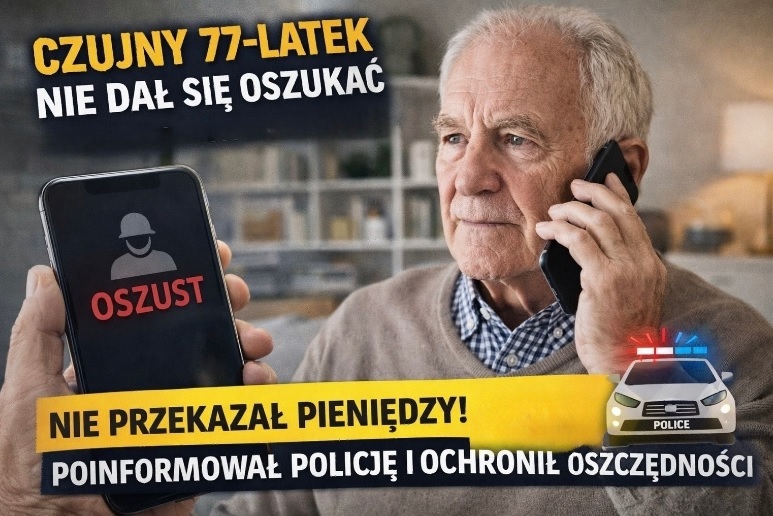 Czujny 77-latek nie dał się oszukać. Tak powinna wyglądać reakcja - Aktualności