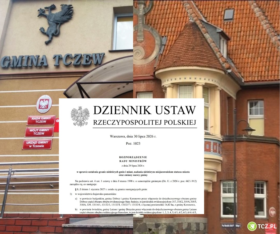 Tczew pozostaje w swoich granicach. Rozporządzenie Rady Ministrów opublikowane - Aktualności