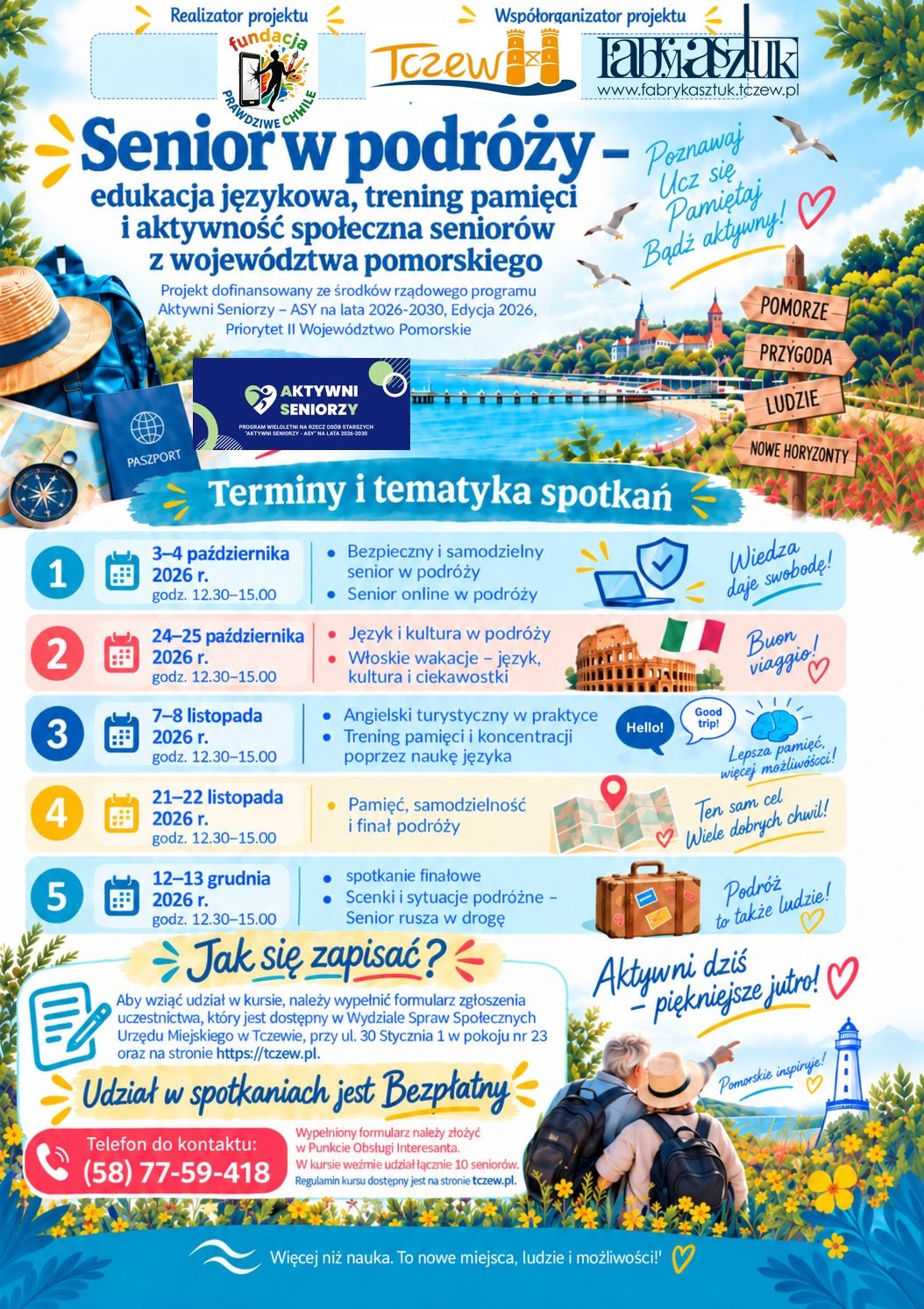 Bezpłatne zajęcia edukacyjne dla seniorów w Fabryce Sztuk. Rusza nowy projekt! - Aktualności