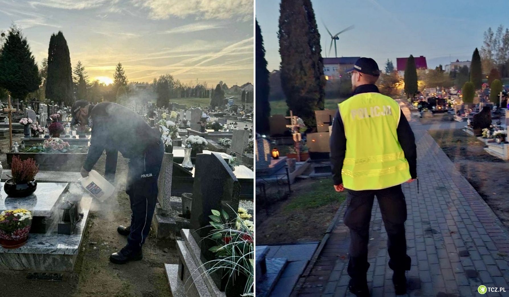 Policjanci czuwają nad bezpieczeństwem na cmentarzach - apel o rozwagę i ostrożność - Aktualności