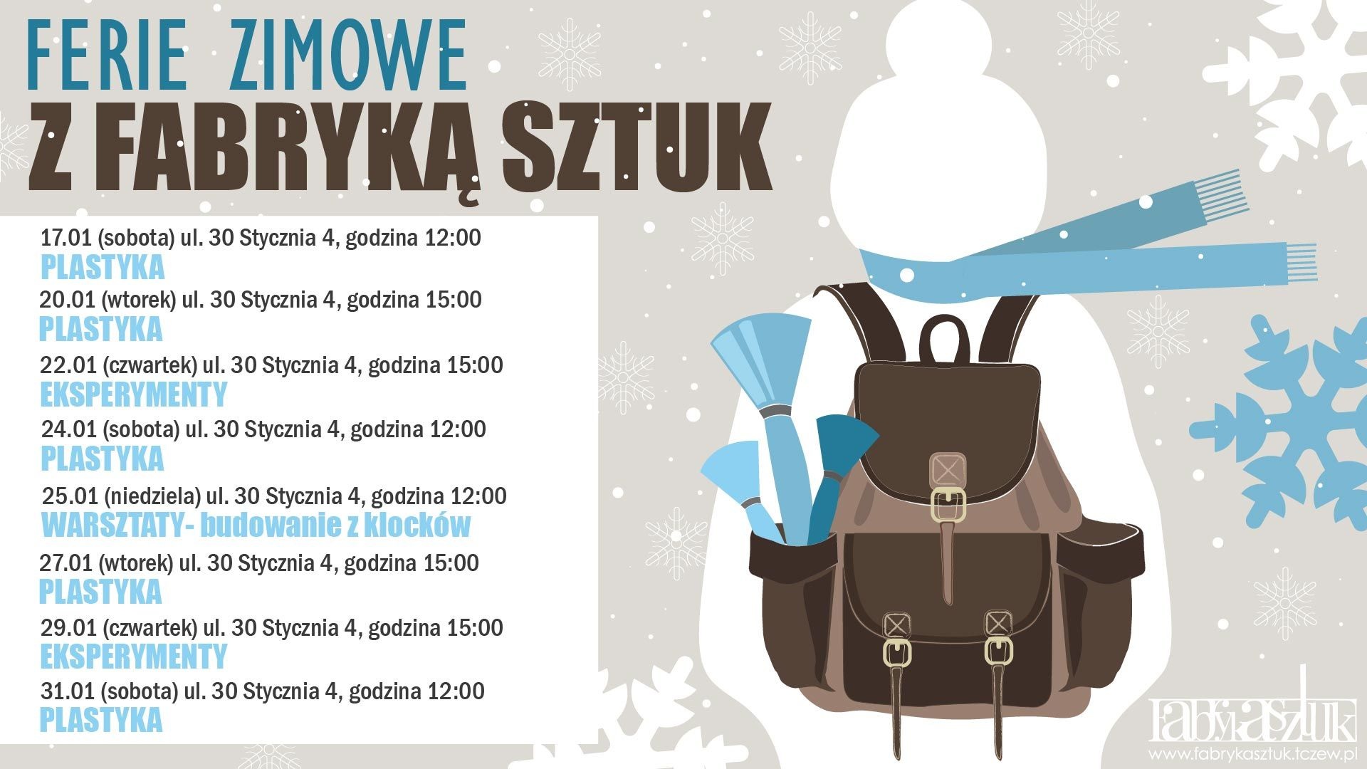 Ferie z Fabryką Sztuk - Aktualności