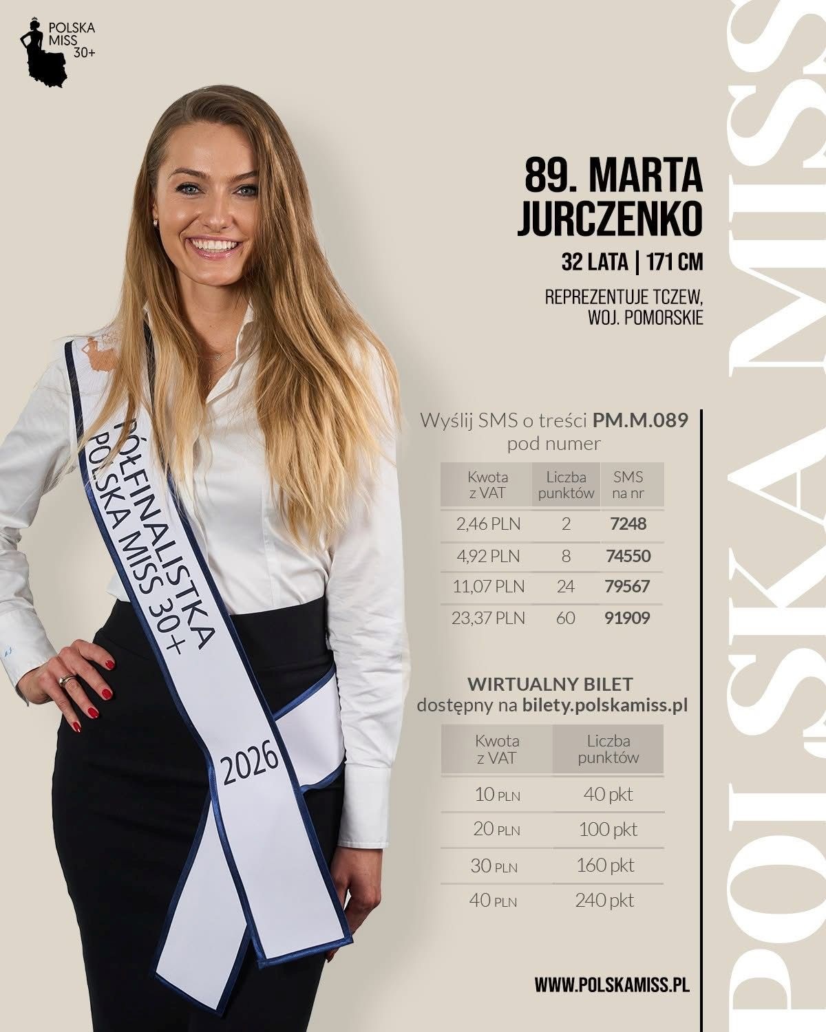 Tczewianka walczy o tytuł Polska Miss. Możemy pomóc! - Aktualności