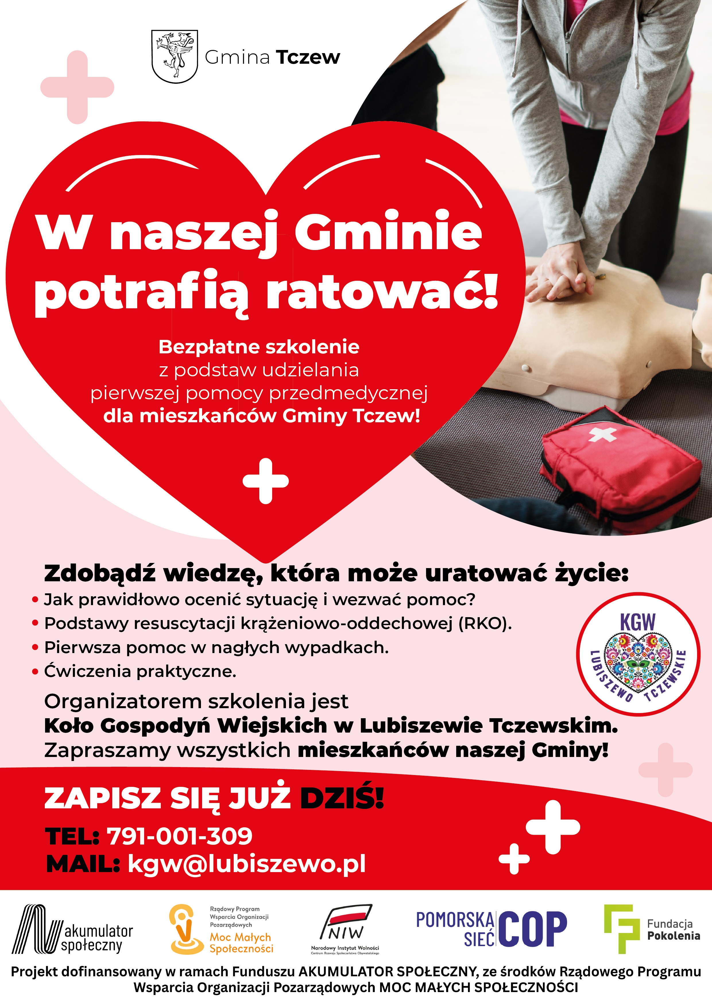 Bezpłatne szkolenie z podstaw pierwszej pomocy - Aktualności