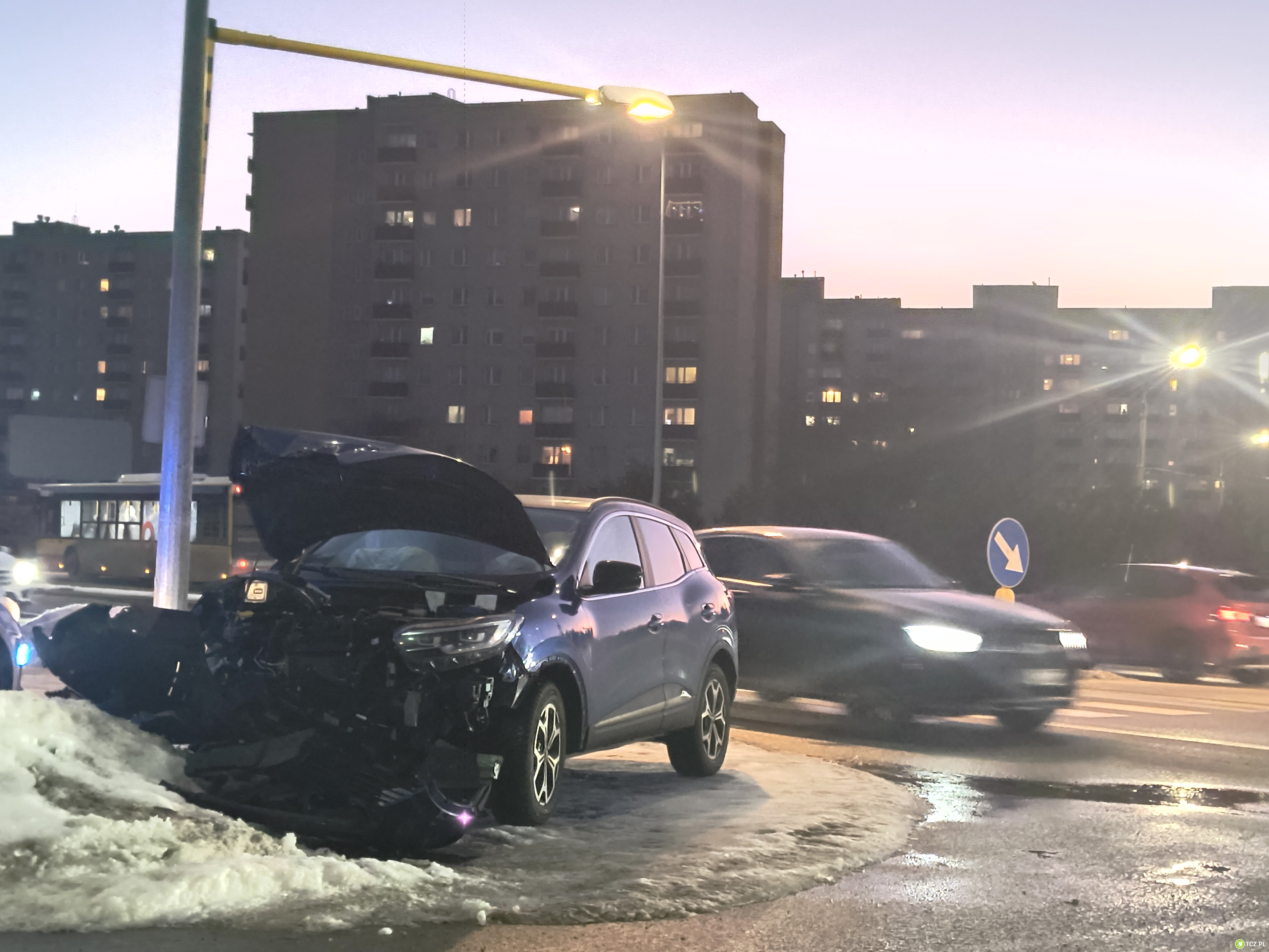 Kolizja na skrzyżowaniu Kociewskiej i Żwirki - Aktualności