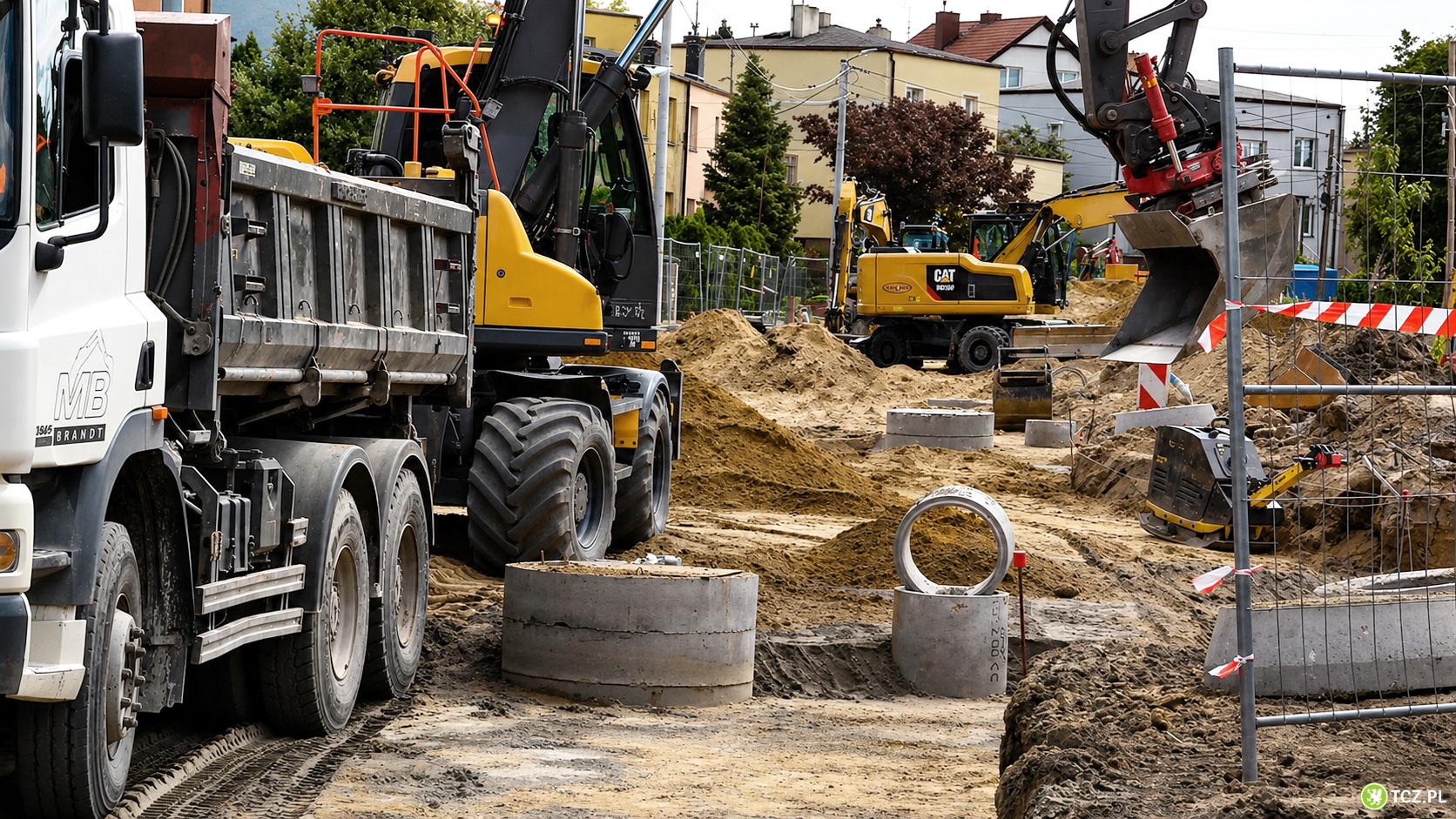 Przy ul. Mieszka I prace idą do przodu - Aktualności
