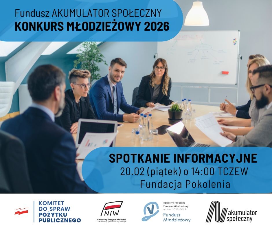 Konkurs młodzieżowy 2026 Funduszu AKUMULATOR SPOŁECZNY - Aktualności