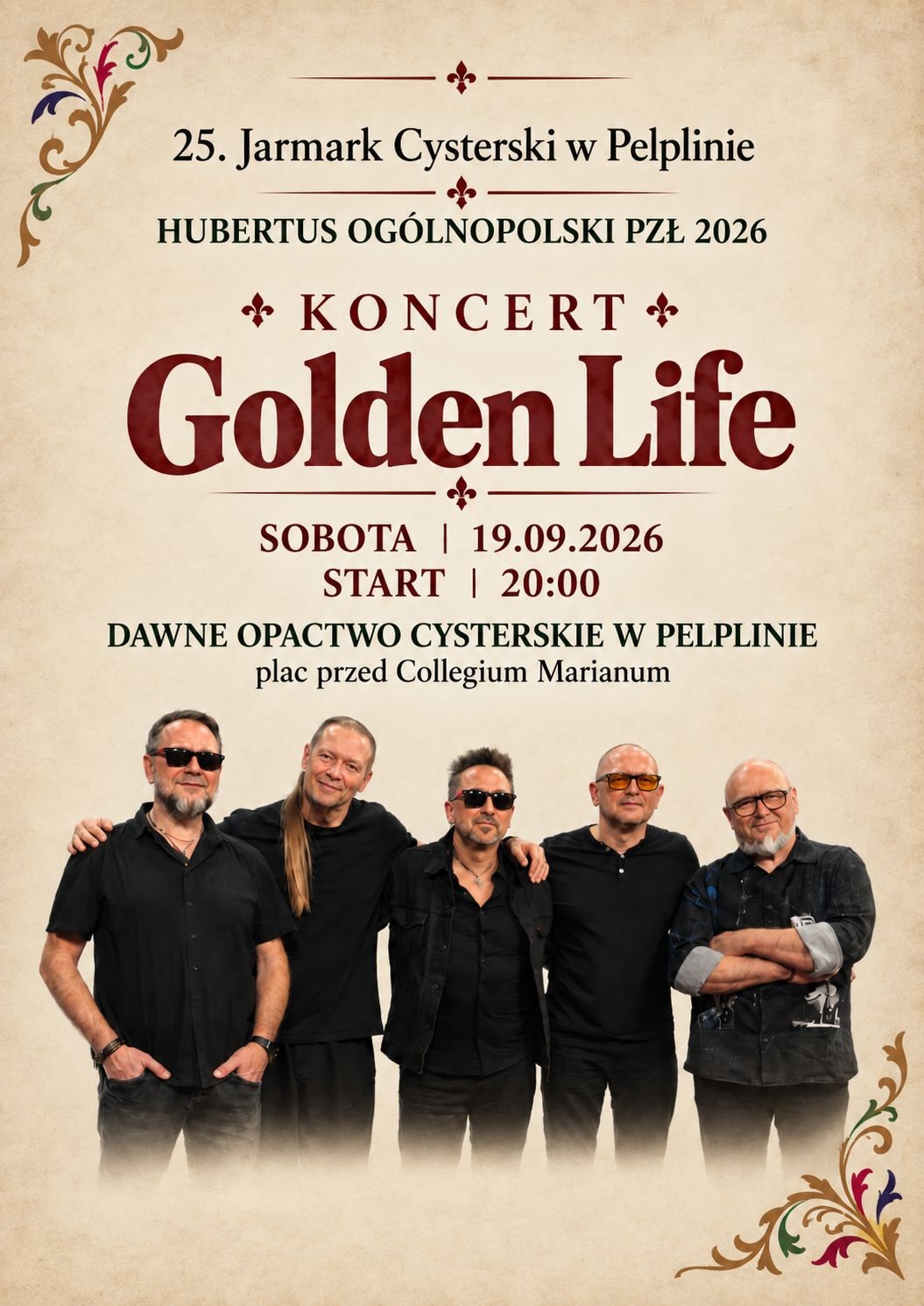 Koncert Golden Life w Pelplinie - Aktualności