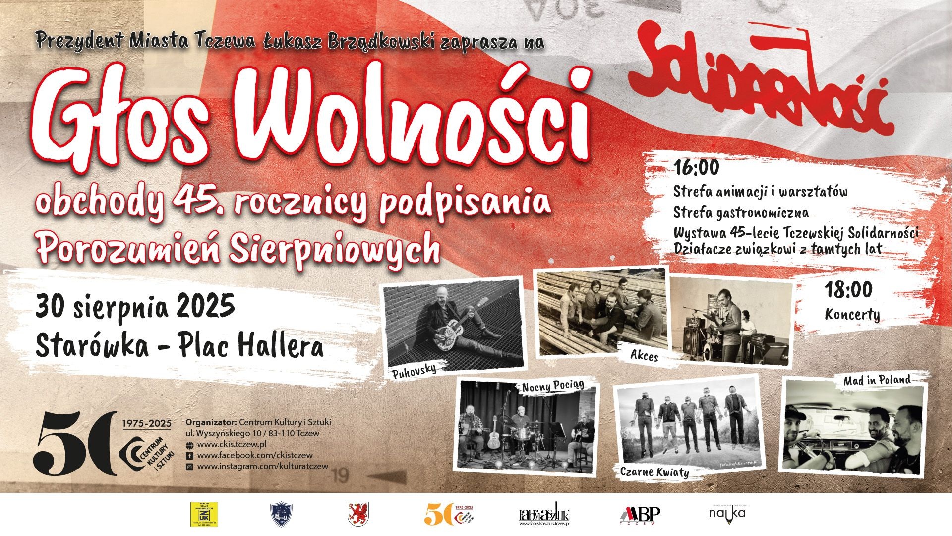 Głos Wolności - obchody 45. rocznicy podpisania Porozumień Sierpniowych - Aktualności